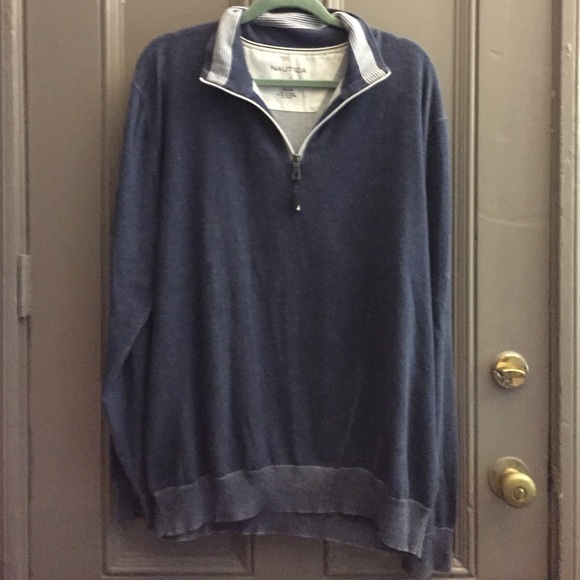 NAUTICA Quarter-Zip Cotton Sweater - Picture 3 of 3